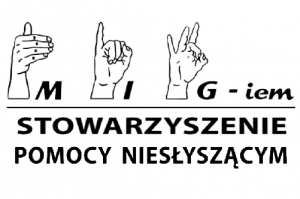 MIG-iem Stowarzyszenie Pomocy Niesłyszącym logo