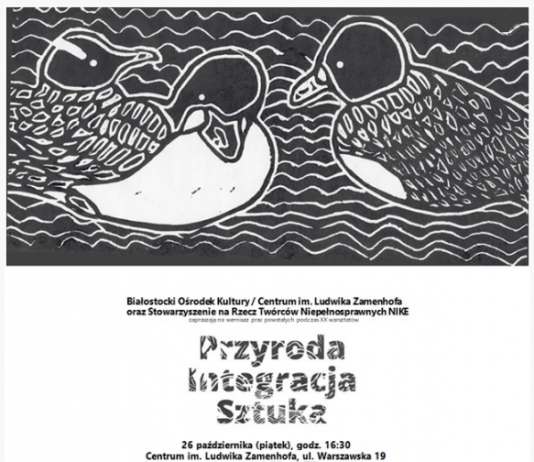 Plakat Przyroda Integracja Sztuka