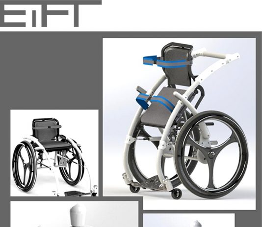 Wózek inwalidzki z funkcją pionizacji