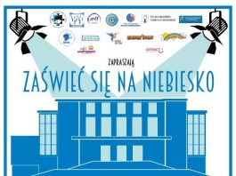 Plakat Zaświeć się na niebiesko