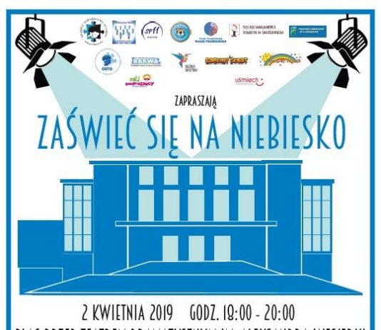Plakat Zaświeć się na niebiesko