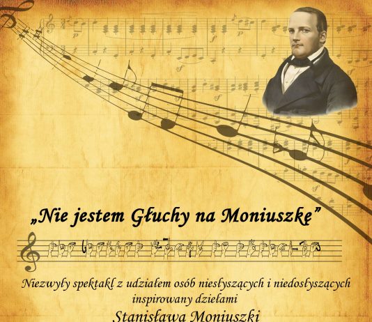 Plakat Nie jestem głuchy na Moniuszkę