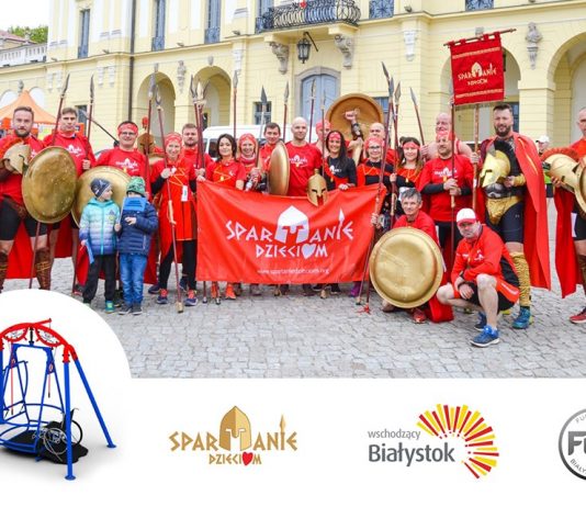 Huśtawka dla dzieci na wózkach inwalidzkich Spartanie dzieciom