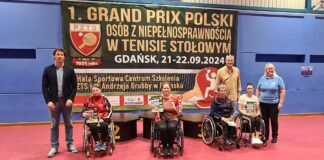 na zdjęciu znajdują się zwycięzcy grandprix w tenisie stołowym