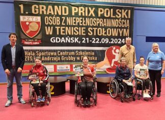 na zdjęciu znajdują się zwycięzcy grandprix w tenisie stołowym