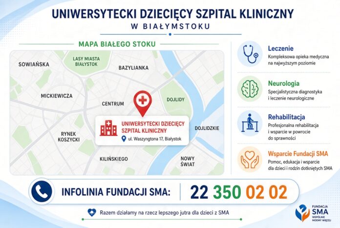 SMA w Białymstoku i województwie podlaskim – informacje o leczeniu, rehabilitacji i miejscach pomocy